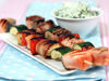 Brocheta de salmon