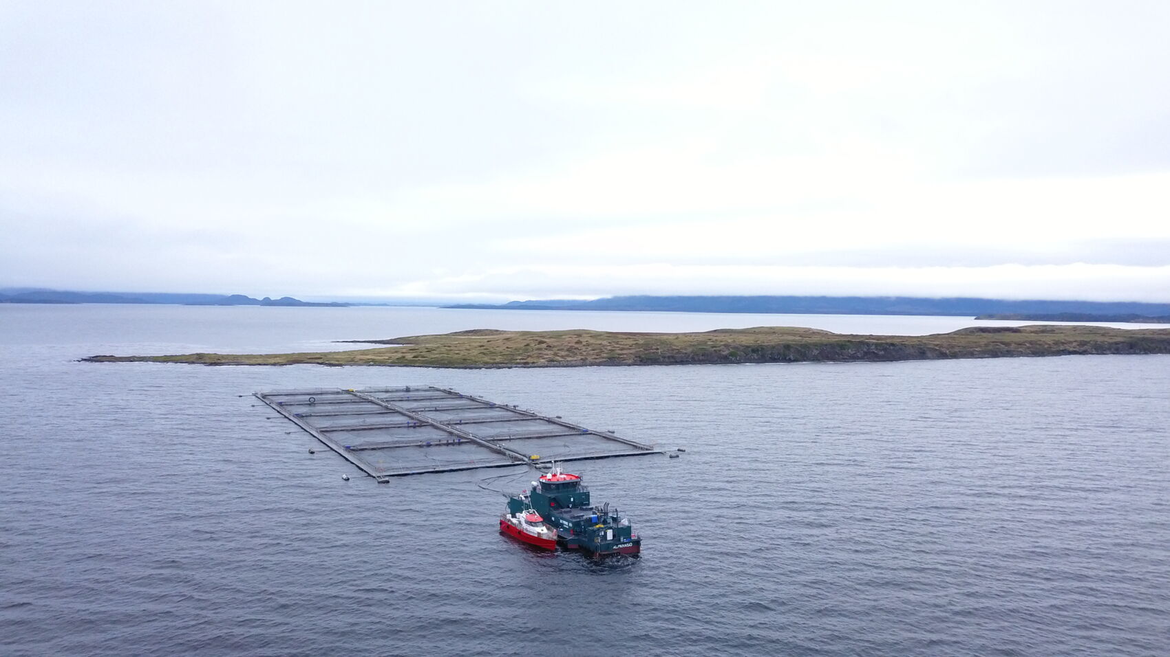 Vista aérea pontón isla Juan