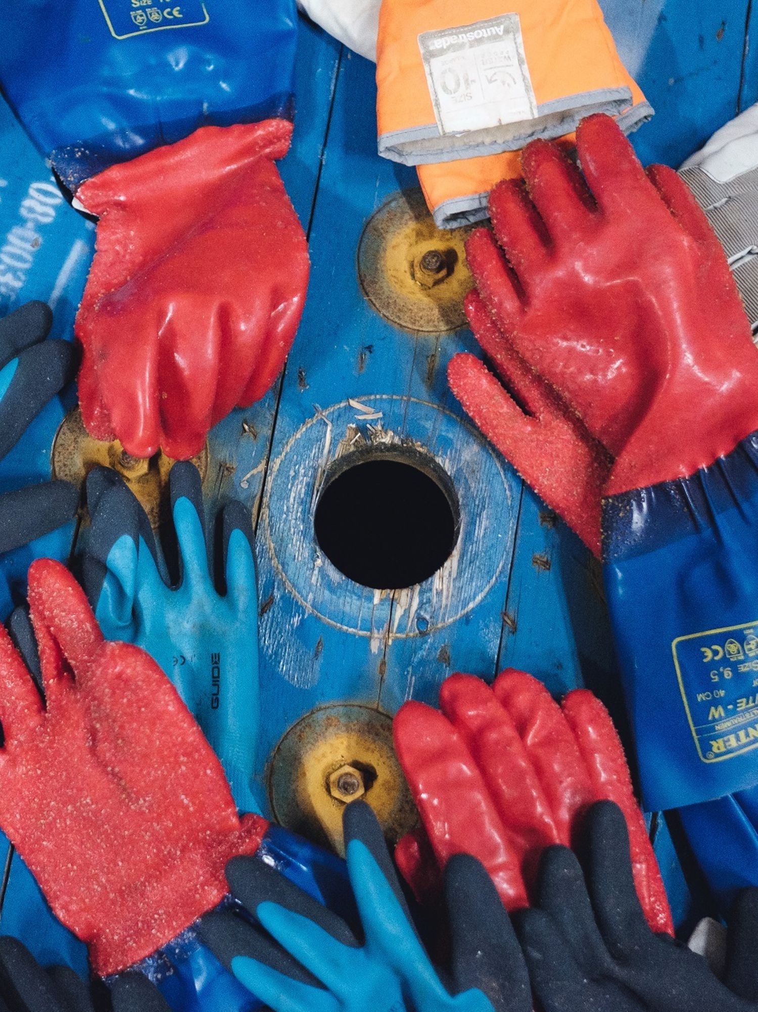 Guantes de colores